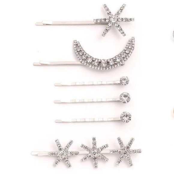 The House If Gentry Accessories - Celestial Rhinestone Hairpin Set